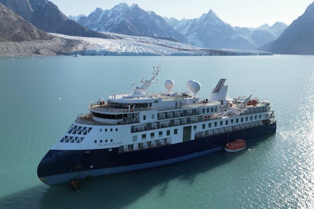 Expedition Cruise Ship Grounded in Remote Greenland