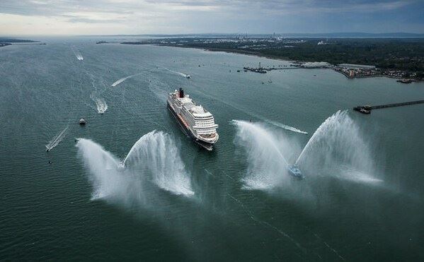 Queen Anne Begins Maiden Voyage in Southampton