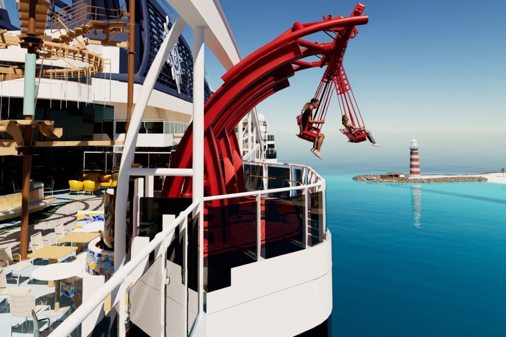 MSC World America Will Feature Over-the-Water Swing Ride