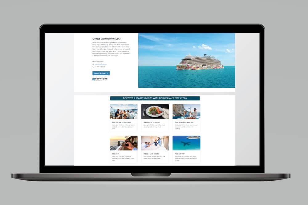 NCL Introduces Co-Branded Websites for Travel Advisors