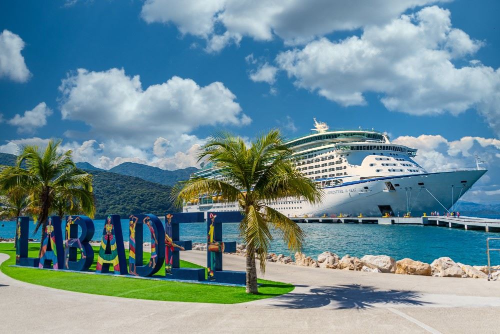 royal caribbean ship at labadee