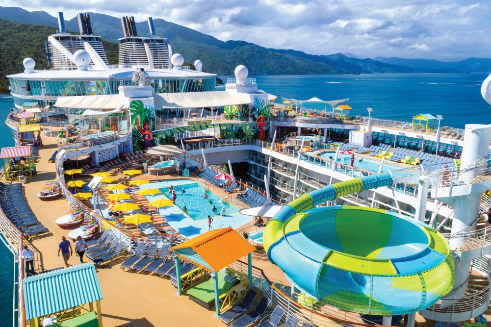 rendering of new pool deck on allure of the seas