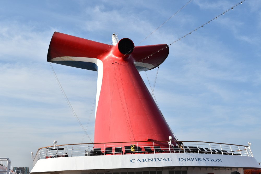 carnival cruise line funnel