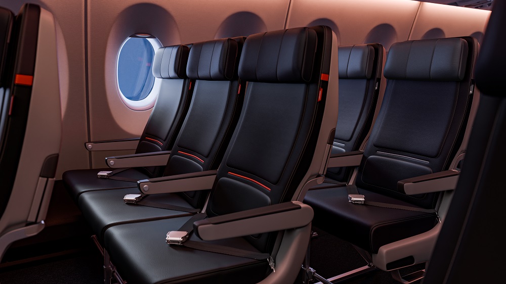 Delta's new modern seats 