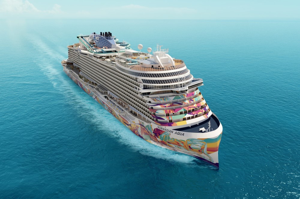 rendering of norwegian aqua cruise ship