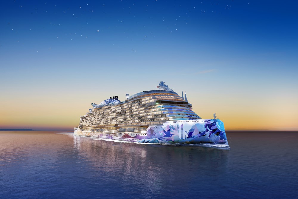 rendering of the norwegian luna cruise ship