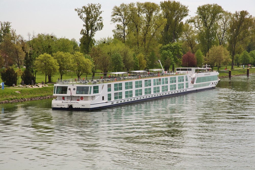 scenic crystal on the rhine river