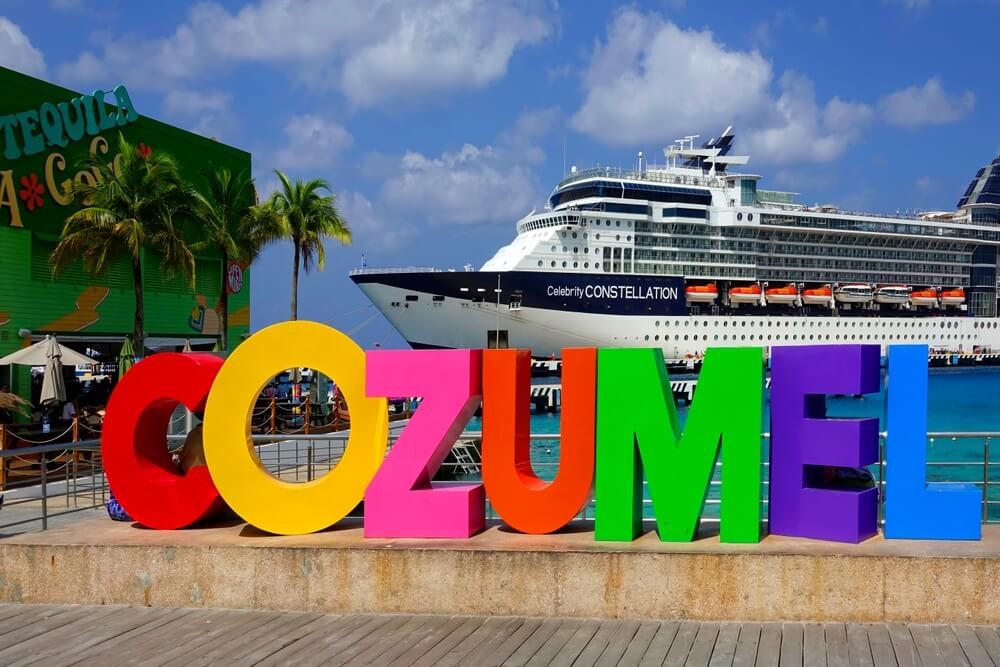 celebrity constellation cruise ship docked in cozumel mexico