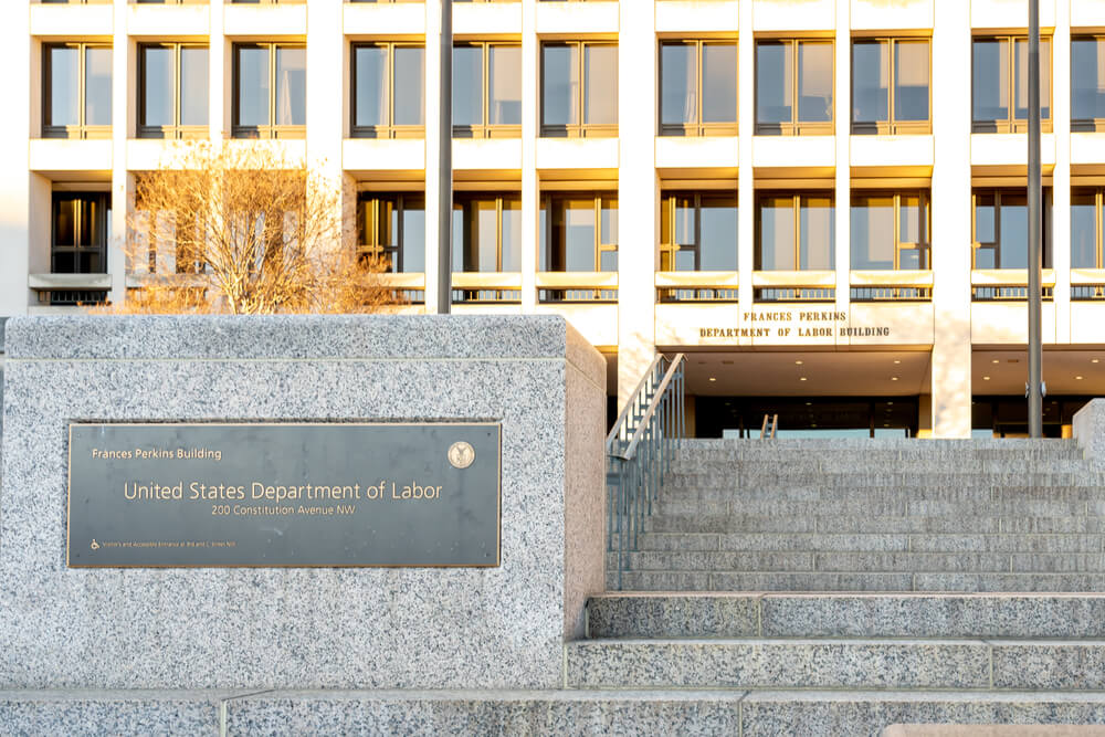 U.S. Department of Labor building in Washington D.C.