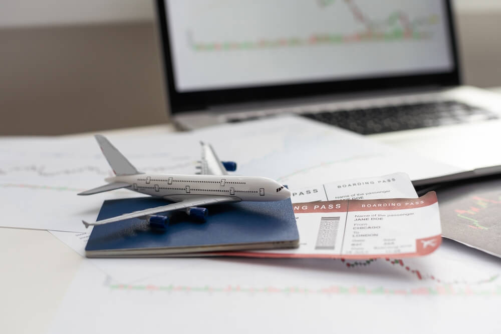 travel agent's desk