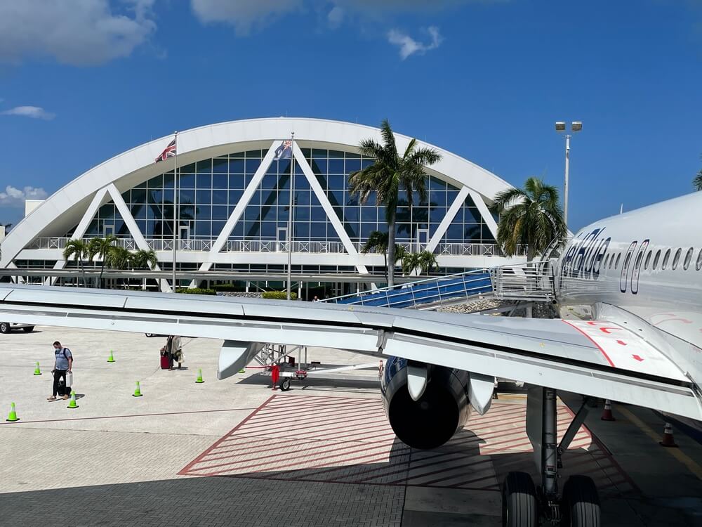 GCM Airport on a nice day in Grand Cayman