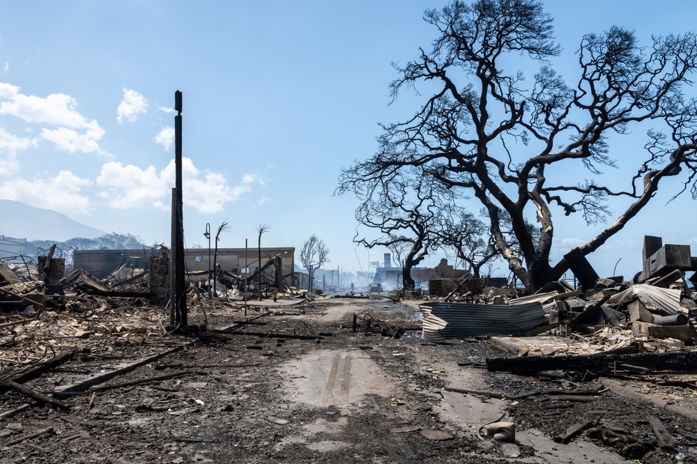 Front Street Lahaina after the Maui fires 