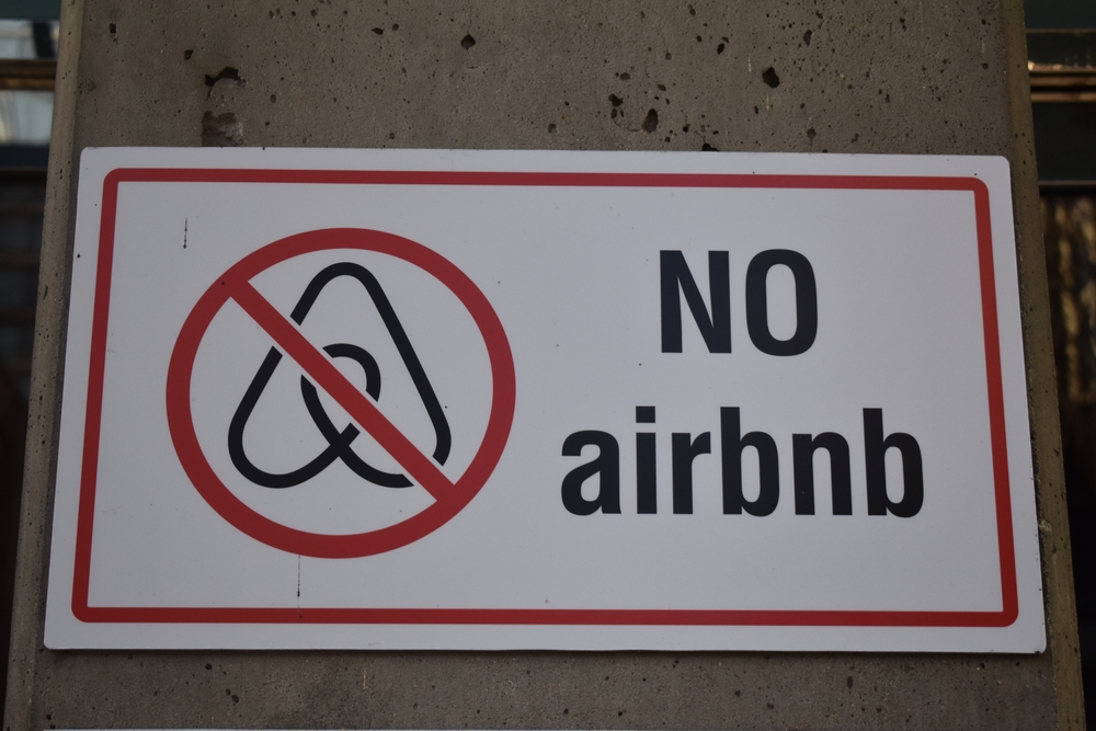 No Airbnb sign in Vancouver. Photo: shutterstock