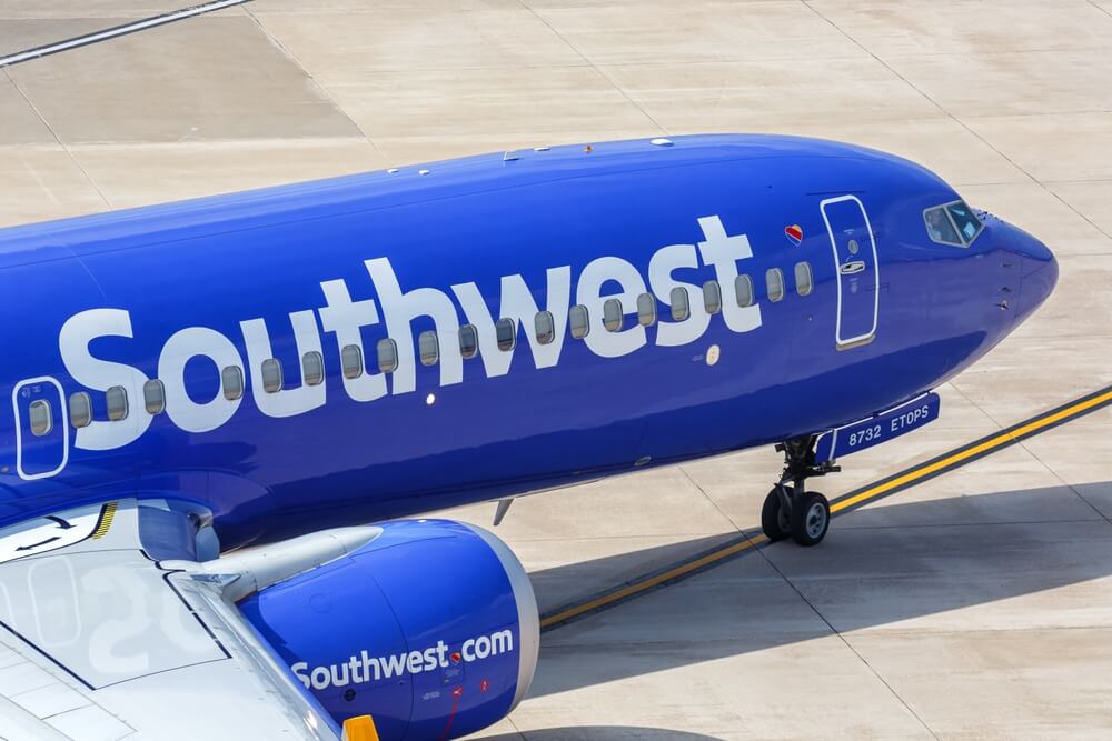 Southwest Airlines plane with logo