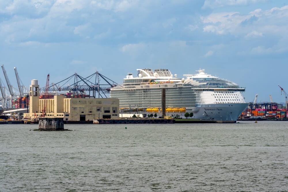 Royal Caribbean ship in Bayonne