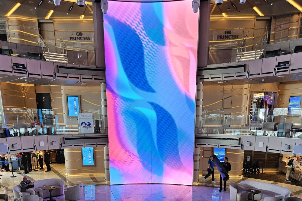 sphere atrium on sun princess cruise ship