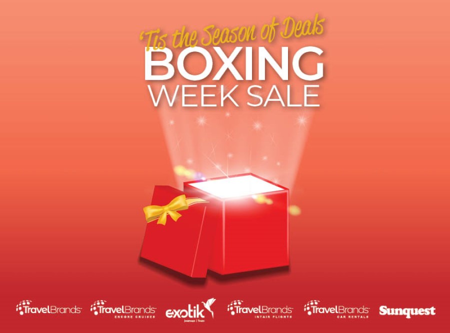 travelbrand boxing week sale advertisement