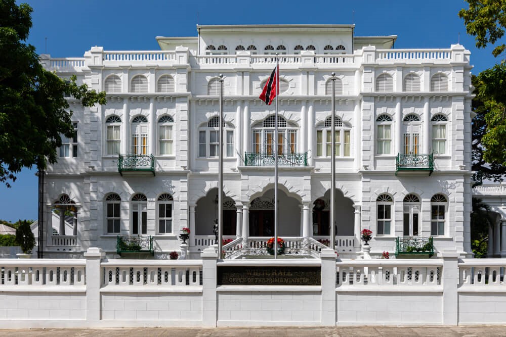 white hall the office of the primie minister in trinidad and tobago