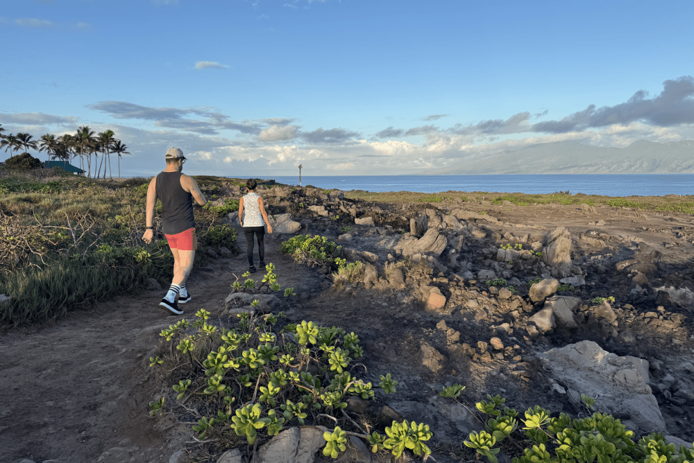 included morning fitness hike at the ritz-carlton maui